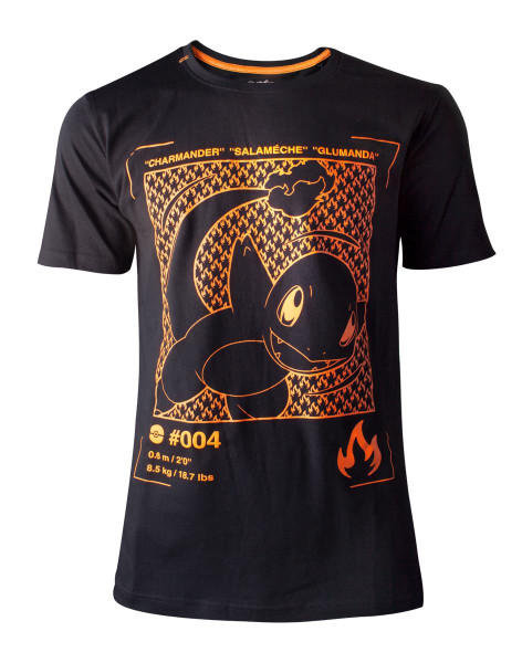 Pokémon - Charmander Profile Men's T-shirt Black