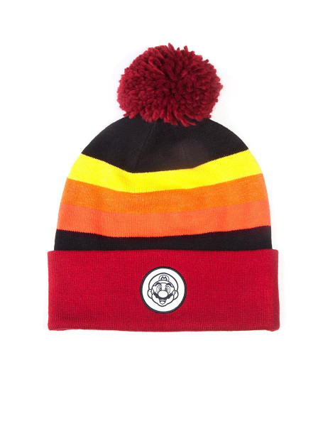 Nintendo - Super Mario Retro Striped Beanie Multicolor