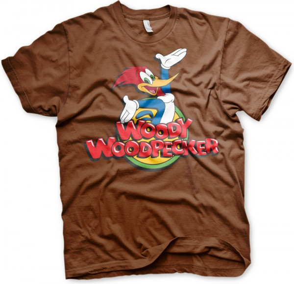Woody Woodpecker Classic Logo T-Shirt Brown