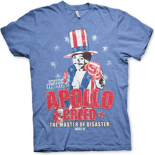 Rocky Apollo Creed T-Shirt Blue-Heather