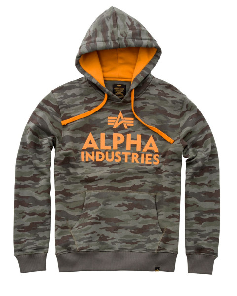 Alpha Industries Foam Print Hoody Hoodies / Sweatshirts Woodl.-Camo