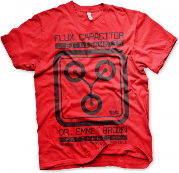Back to the Future Flux Capacitor T-Shirt Red