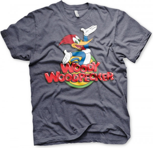 Woody Woodpecker Classic Logo T-Shirt Navy-Heather