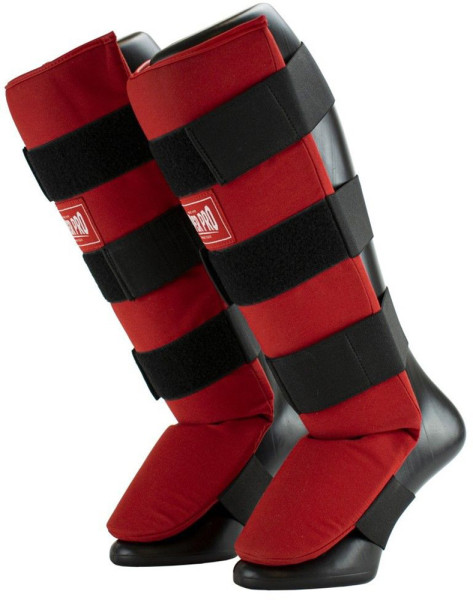 Super Pro Combat Gear Schienbeinschoner Savior Rot/Weiß
