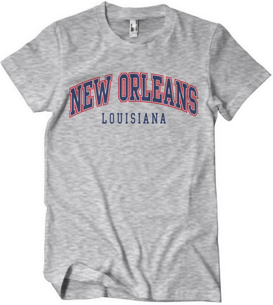 New Orleans Louisiana T-Shirt Heather-Grey