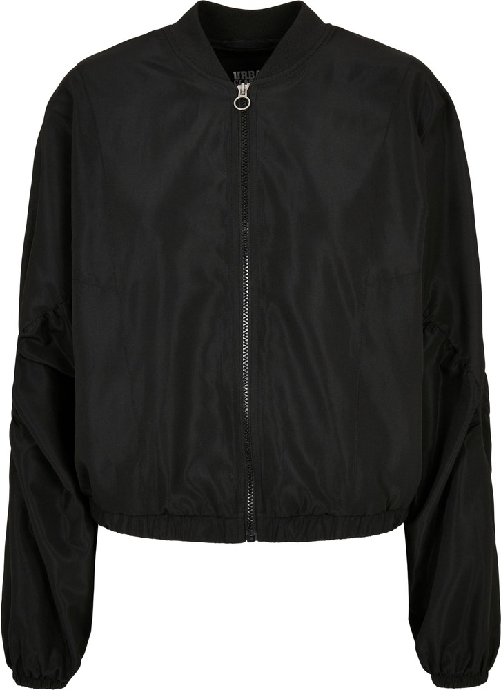 Urban Classics Damen Ladies Recycled Batwing Bomber Jacke Schwarz - Damen