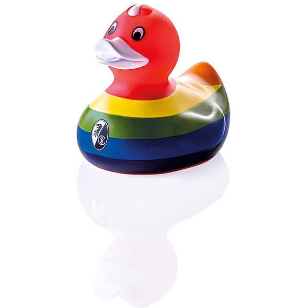 SC Freiburg Badeente Regenbogen