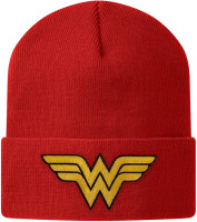 Wonder Woman Wonder Woman Patch Beanie Mütze Red