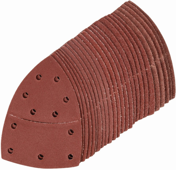 Silverline Schleifzubehör Klettschleifblätter für Multischleifer, 102 x 62 mm, 93 mm, 25er-Pckg. 5 x