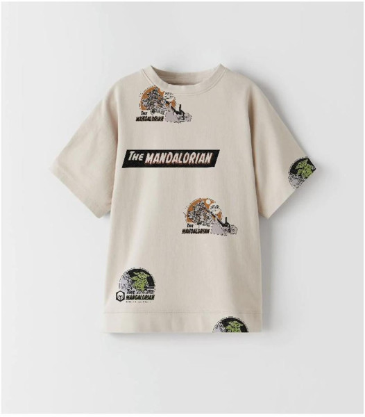 SW The Mandalorian Boys t-shirt Beige