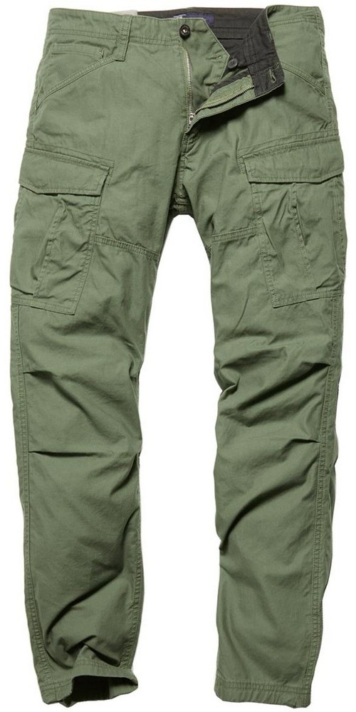 Vintage Industries Slimfit Cargohose Lester Pants Olive - Herren / Unisex