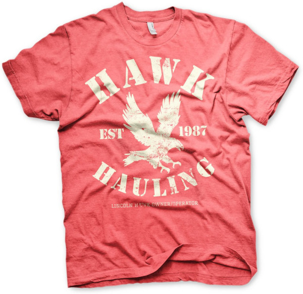 Over The Top Hawk Hauling T-Shirt Red-Heather