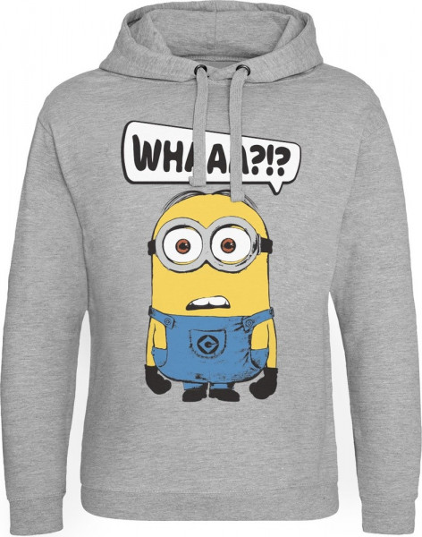 Minions Whaaa?!? Epic Hoodie Heather-Grey