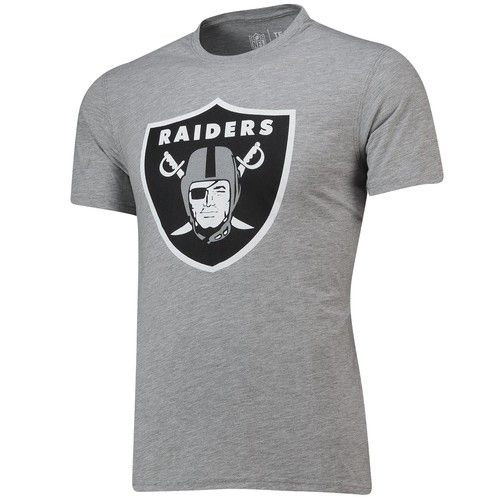 Oakland Raiders Herren Secondary Graphic T-Shirt American Football NFL Grey