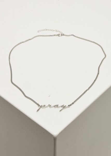 Mister Tee Kette Pray Necklace Silver