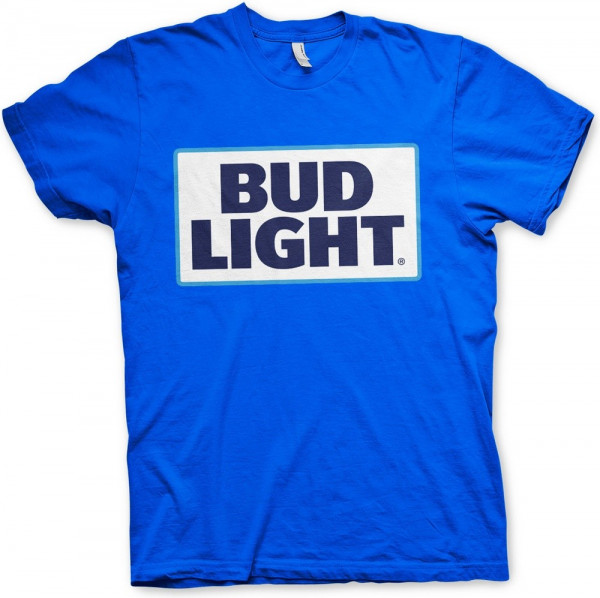Budweiser Bud Light Logo T-Shirt Blue