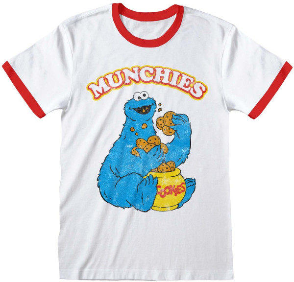 Sesamestreet Sesame Street - Munchies T-Shirt White