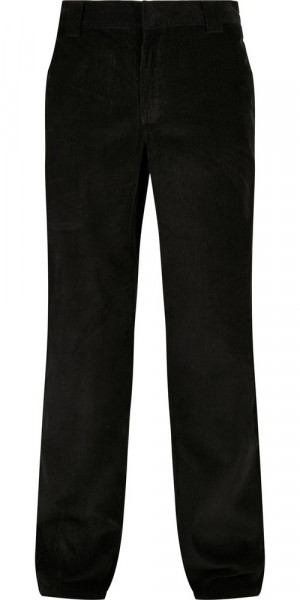Urban Classics Corduroy Workwear Pants Black