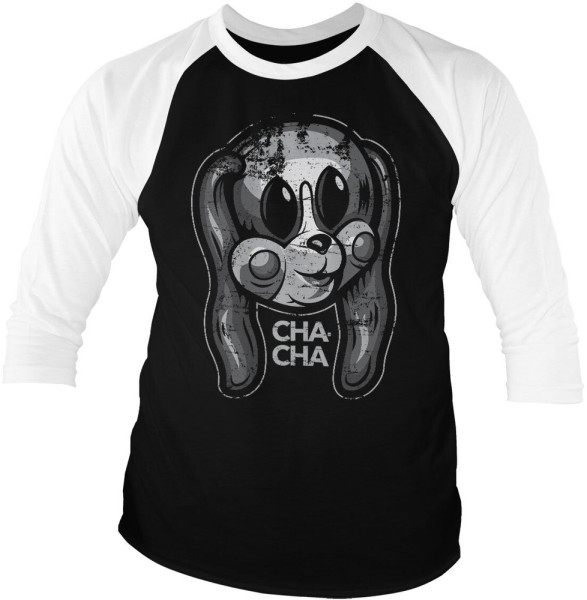 Umbrella Academy Cha-Cha Baseball 3/4 Sleeve Tee Longsleeve White-Black