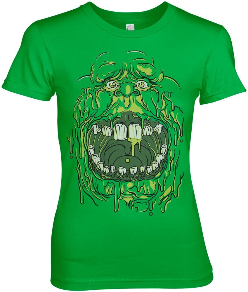 Ghostbusters Slimer Girly Tee Damen T-Shirt Grün - Damen
