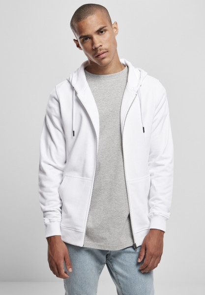 Urban Classics Hoodie Basic Terry Zip Hoody White