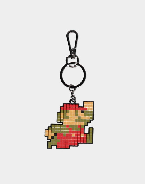 Nintendo - Super Mario 8Bit Rubber Keychain Black