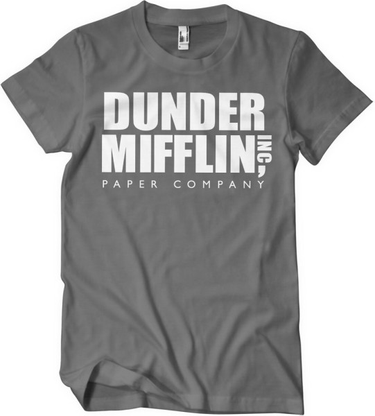 The Office Dunder Mifflin Inc. Logo T-Shirt Dark-Grey