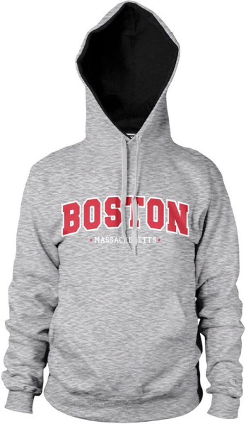 Hybris Boston Massachusetts Hoodie Heather-Grey