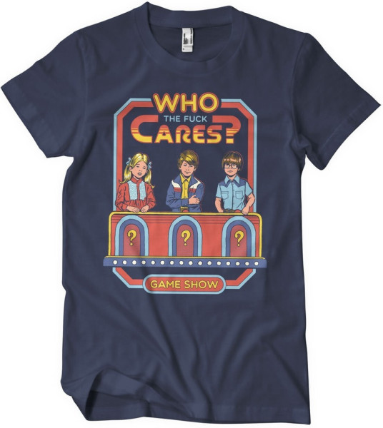 Steven Rhodes Who The F*Ck Cares T-Shirt Navy