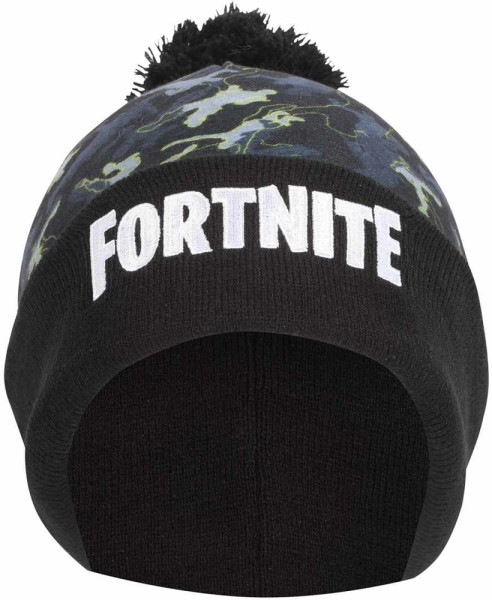 Fortnite - Emotes Camo (Kids Pom Beanie) Jungen Kinder Mütze Camo Grey