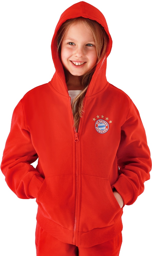 FC Bayern München Kinder Hoddie Zip-Hoodie Essential 34600 - Herren / Unisex