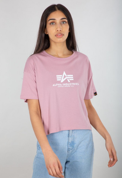 Alpha Industries Female Shirt Basic T COS Women Silver Pink