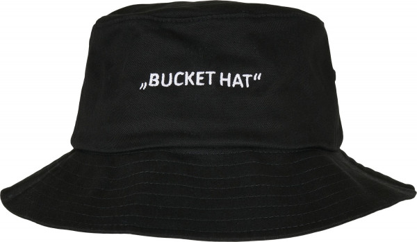 Mister Tee Hut Lettered Bucket Hat Black