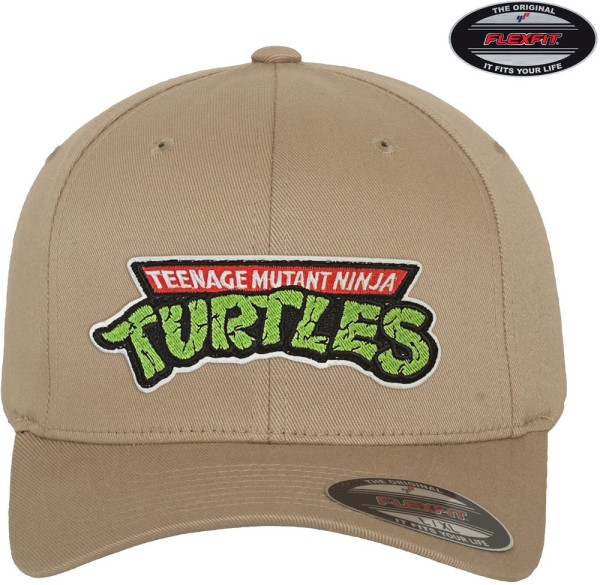 Teenage Mutant Ninja Turtles TMNT Logo Flexfit Cap Khaki