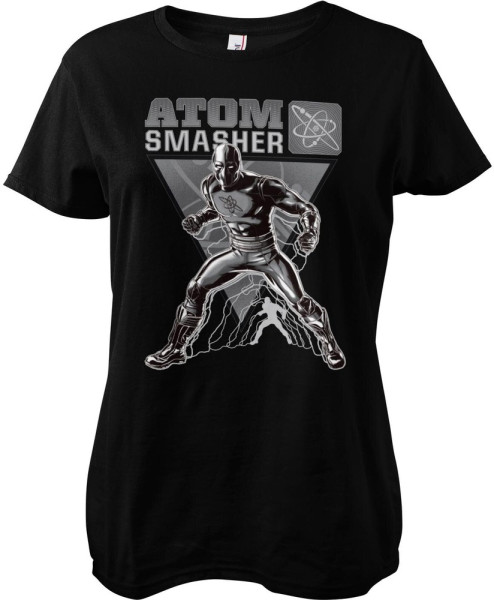 Black Adam Atom Smasher Girly Tee Damen T-Shirt Black