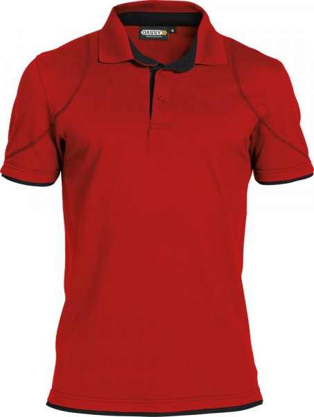 Dassy Poloshirt Orbital COSPA46 Rot/Schwarz