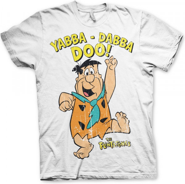 The Flintstones Yabba-Dabba-Doo T-Shirt White