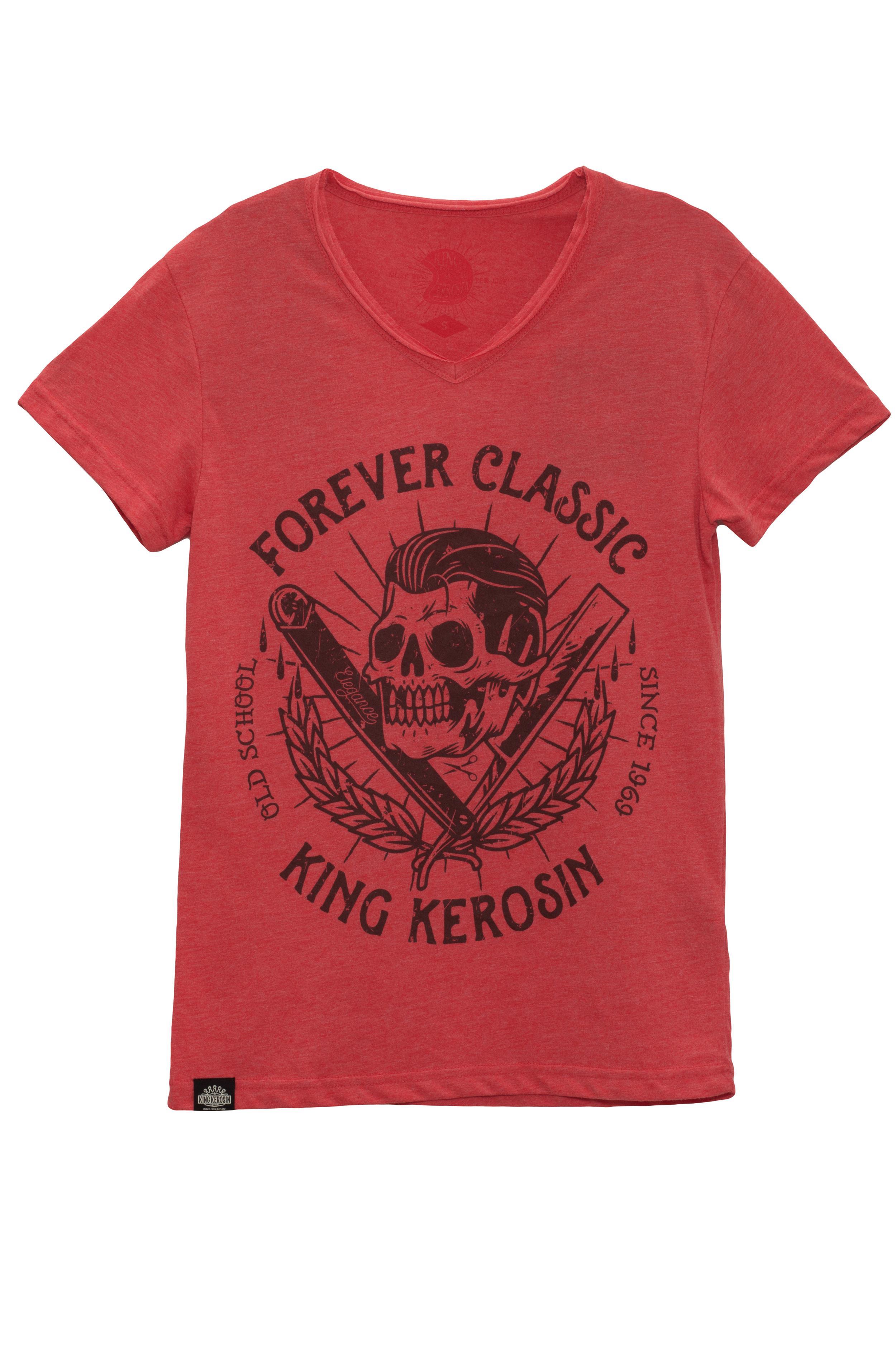 King Kerosin T-Shirt Forever Classic Rot - Herren / Unisex