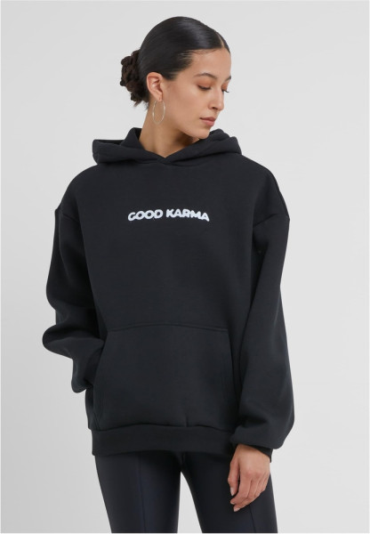 Miss Tee Damen Karma Butterfly Ladies Fluffy Hoody MST211