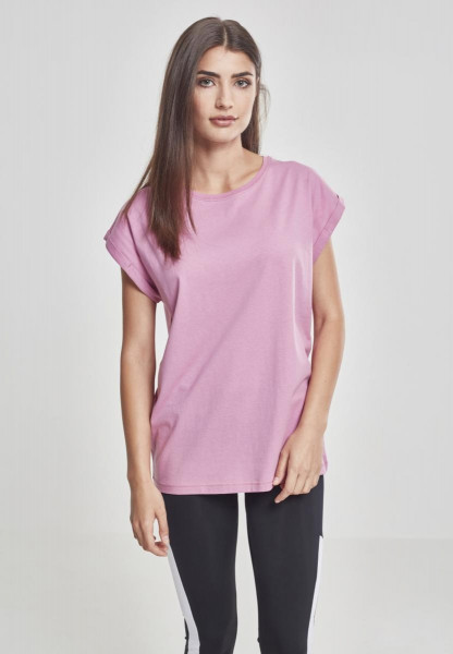 Urban Classics Female Shirt Ladies Extended Shoulder Tee Coolpink