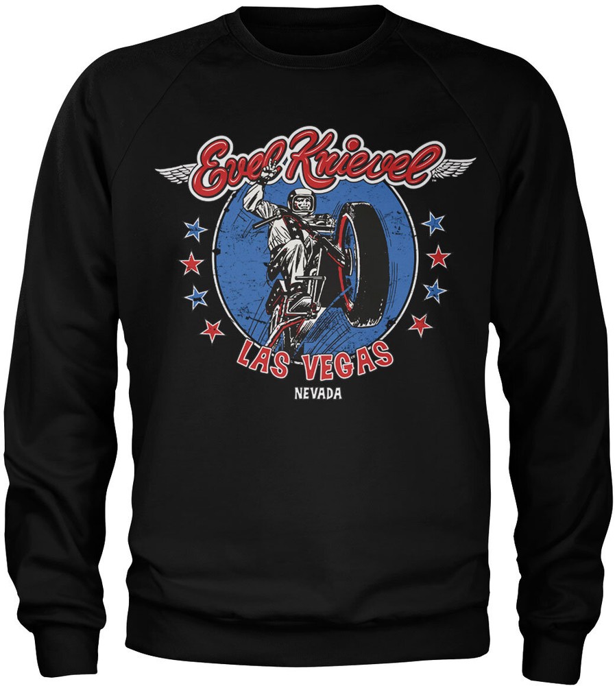 Evel Knievel In Las Vegas Sweatshirt Schwarz - Herren / Unisex