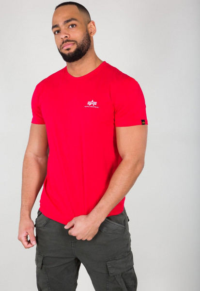 Alpha Industries Basic T Small Logo T-Shirt / Unisex Speed Red