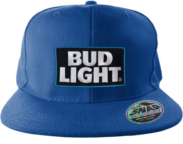 Bud Light Logo Patch Standard Snapback Cap Blue