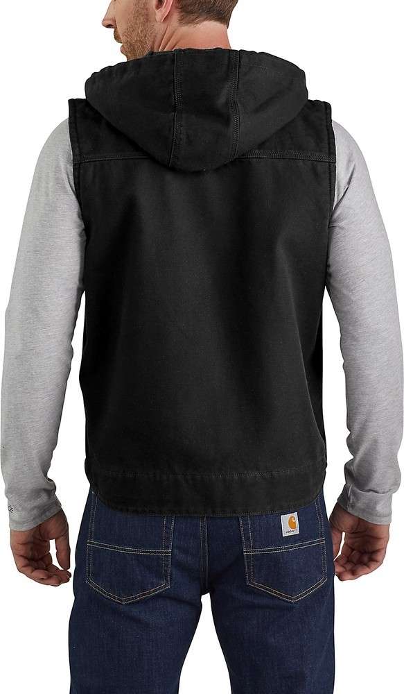 Carhartt Weste Washed Duck Knoxville Vest Black Vests Men s Clothing Workwear kustom kult