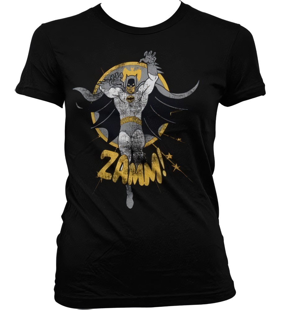 Batman Zamm! Girly T-Shirt Damen Schwarz - Damen
