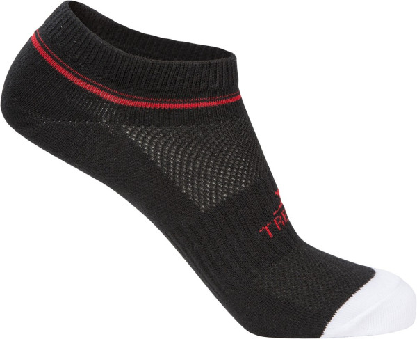 Trespass Socken Isolate - 2 Pk Unisex Coolmax Trainer Liner Sock White / Black
