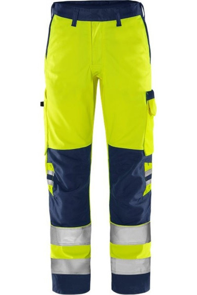 Fristads High Vis Green Hose Kl. 2 2651 GPLU Warnschutz-Gelb/Marine