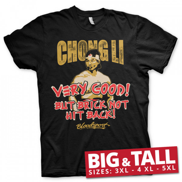 Bloodsport Chong Li Big & Tall T-Shirt Black