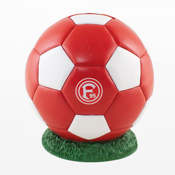 Fortuna Düsseldorf Spardose Ball Fussball Rot/Weiß