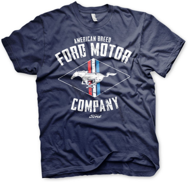 Ford Motor American Breed T-Shirt Navy